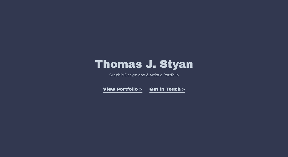 Thomas Styan Portfolio